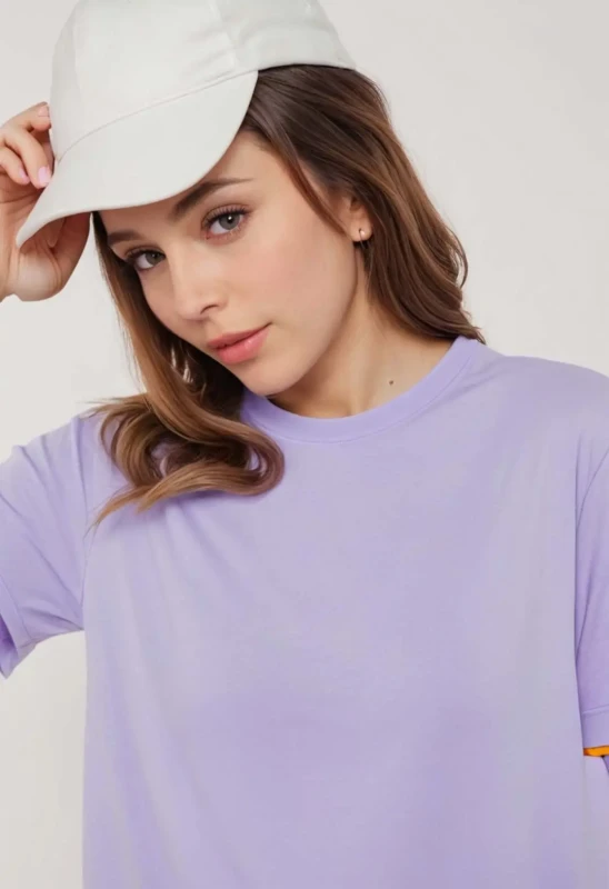 Women's cotton Oversize T-Shirt Manufacturer - Lavender