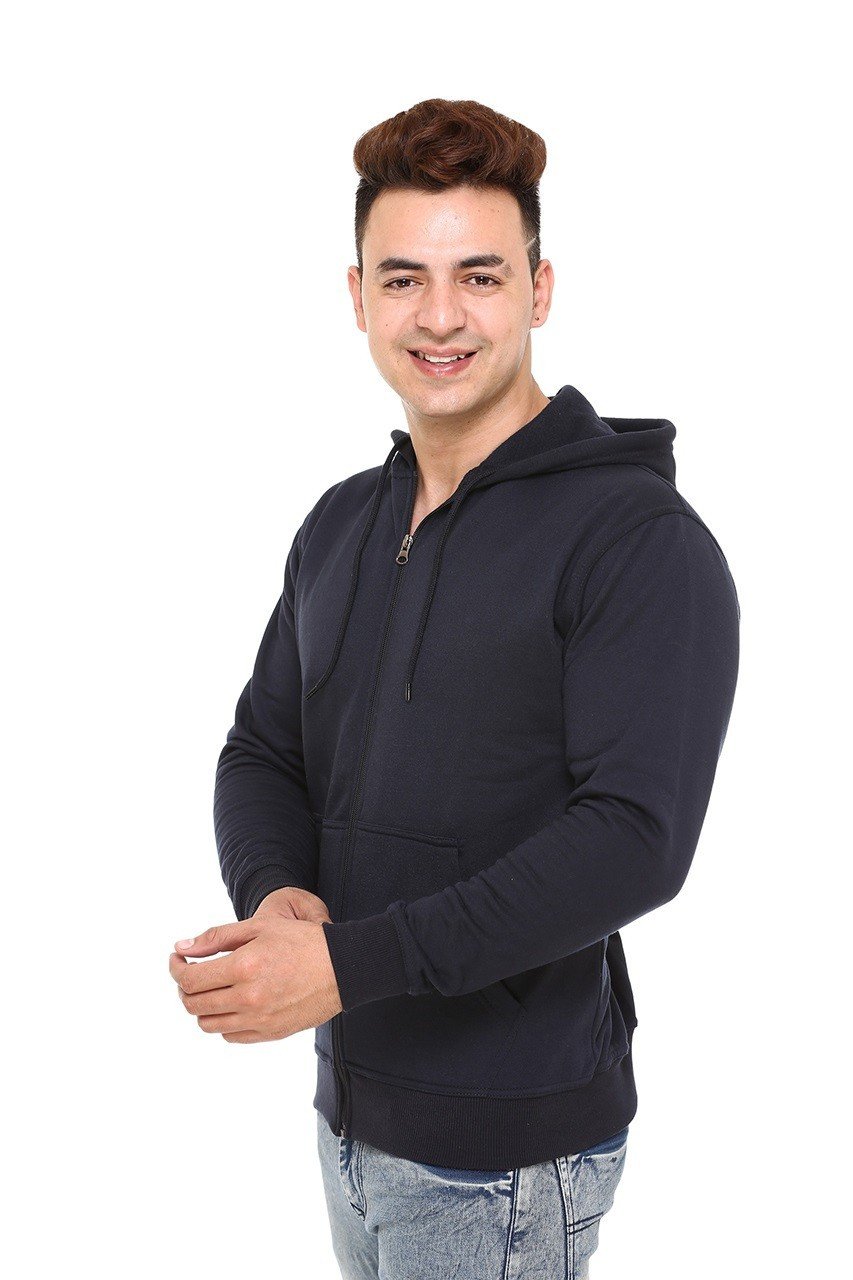 Polaris Navy Blue Zipper Hoodie