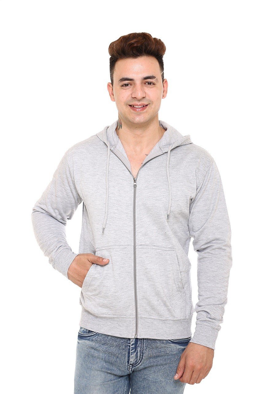 Polaris Light Grey Zipper Hoodie