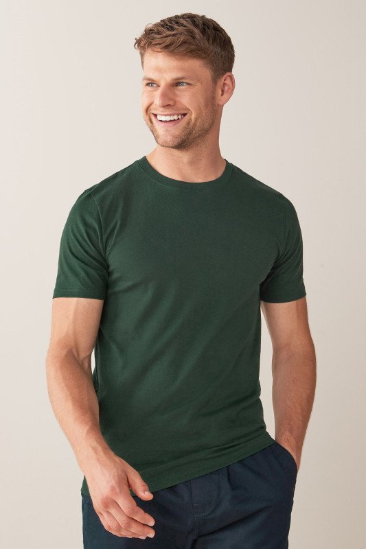 Men's Plain T-shirt -Olive Green